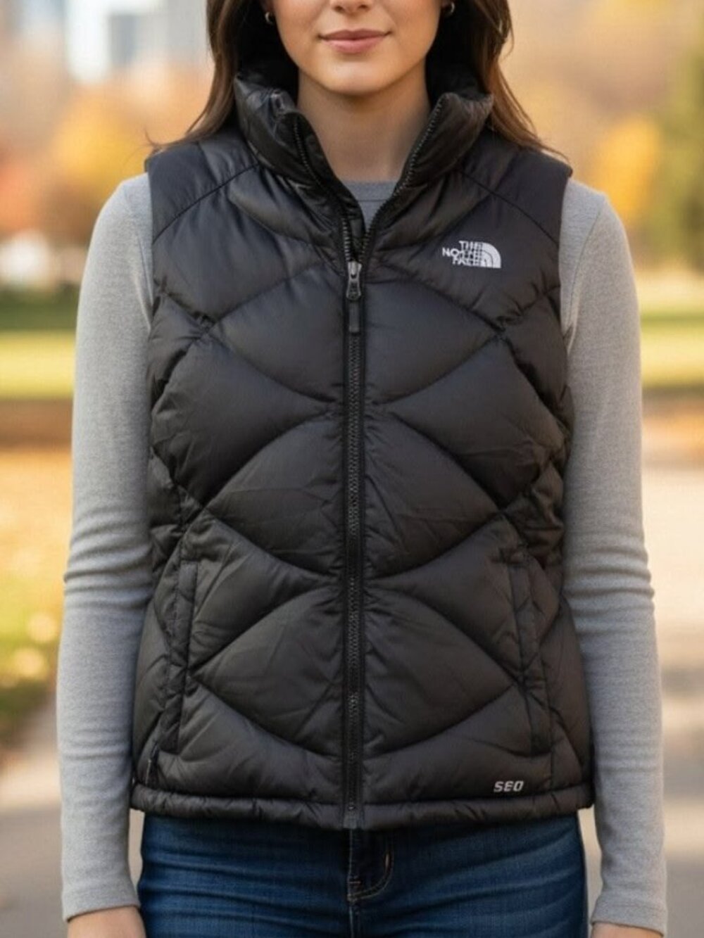 NWT The North Face Women's Aconcagua Down Vest in Black Size XS